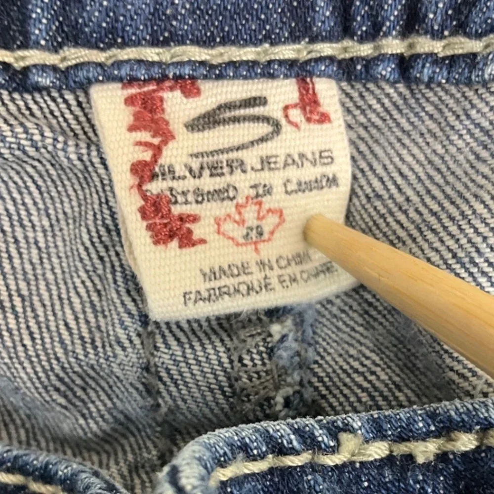 Silver‎ Jeans Pioneer Womens W29 L33 (fits 30x31) Blue Bootcut Low Rise Denim